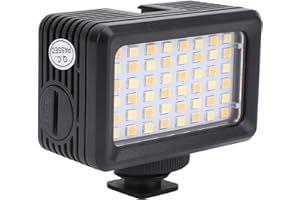 Underwater Lights Dive Light, 48 LED High Power Dimmable 130ft Waterproof LED Video Light with 1/4in Adapter for Action Camer