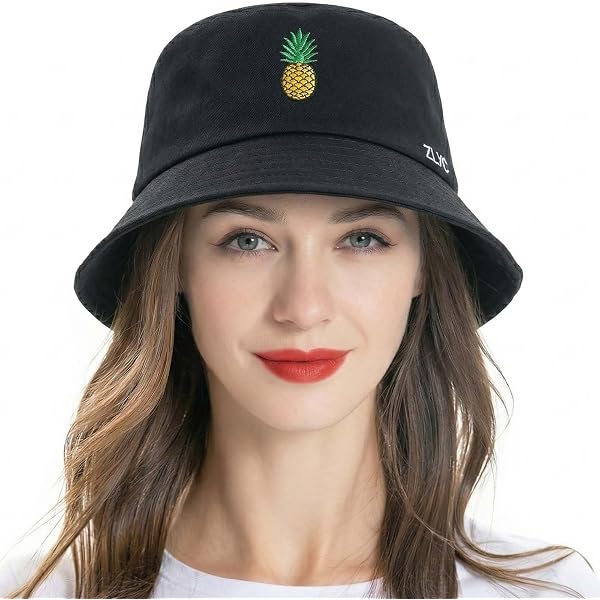 Rose Embroidered Novelty Bucket Hat Outdoor Cap for Women  display picture 2