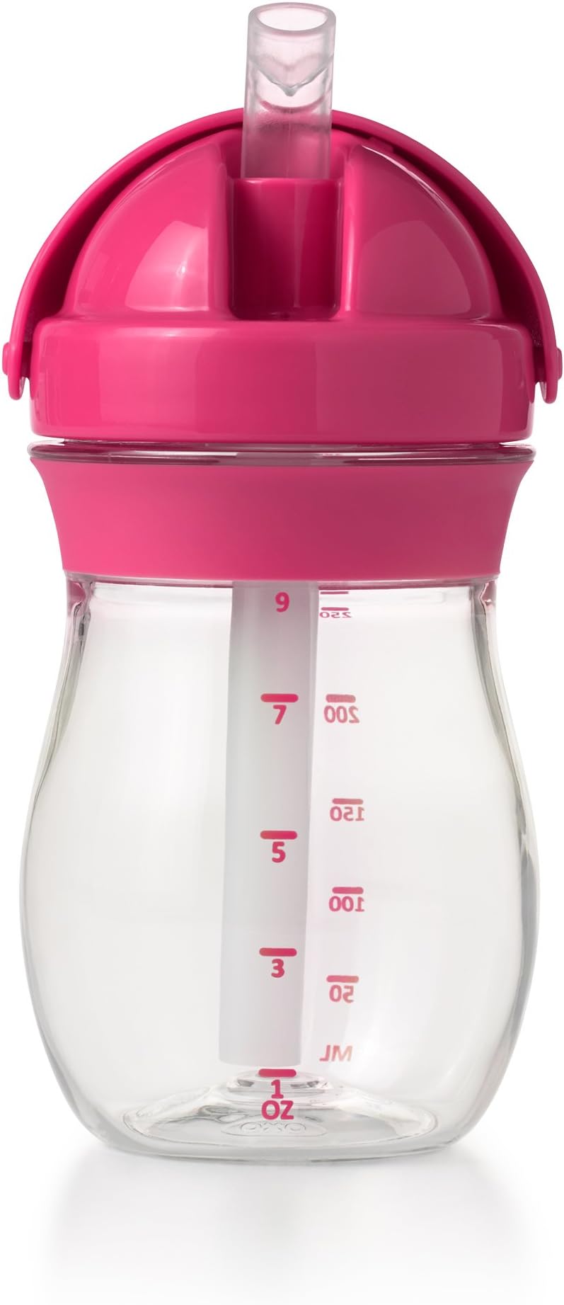 OXO Tot 9 Ounce Transitions Straw Cup, Pink
