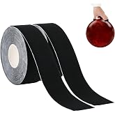 Cosmos 2 Rolls Bowling Finger Tape Elastic Thumb Tape Protective Bowling Ball Accessories for Bowler Sport Exercise Workout, Each Roll 2.5 cm Wide x 5m