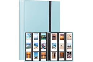 VEICEVOL 432 Pockets Photo Album for Fujifilm Instax Mini Camera, Polaroid Camera, for Fujifilm Instax Mini 12 11 9 40 99 90 8 7 Evo LiPlay Instant Camera, Polaroid Snap PIC-300 Z2300 Instant Camera (Blue)