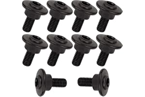 GZDLMOTO 10Pcs Motorcycle Fairing Bolts Kit, M5 Stainless Steel Shell Screws, Windshield Seat Bolt for Ducati Panigale V2 V4 / 848~1299 / Streetfighter Supersport 950 (Black, M5 x 12.5mm)