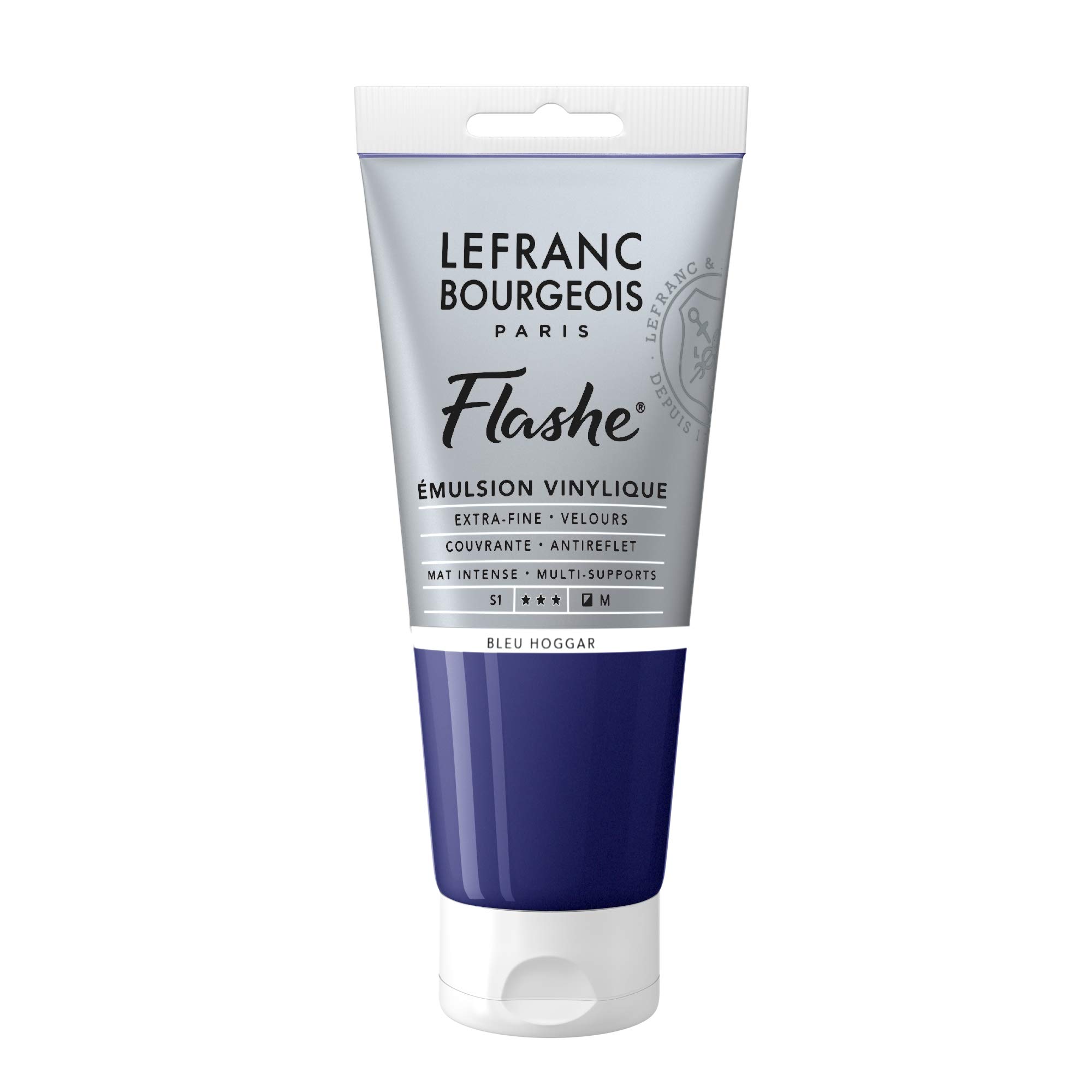Lefranc Bourgeois Flashe, Extra-Fine Acrylic Vinyl Emulsion, Artists Quality, Phthalocyanine Blue, 80ml Tube — image 1