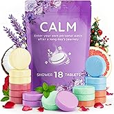 DeckTheHalls 18 Pack Shower Steamers - Shower Bombs with Lavender Mint Rose Coco Sea Grapefruit Natural Fragrance, Self Care & Relaxation Presents for Women and Men - Birthday Presents
