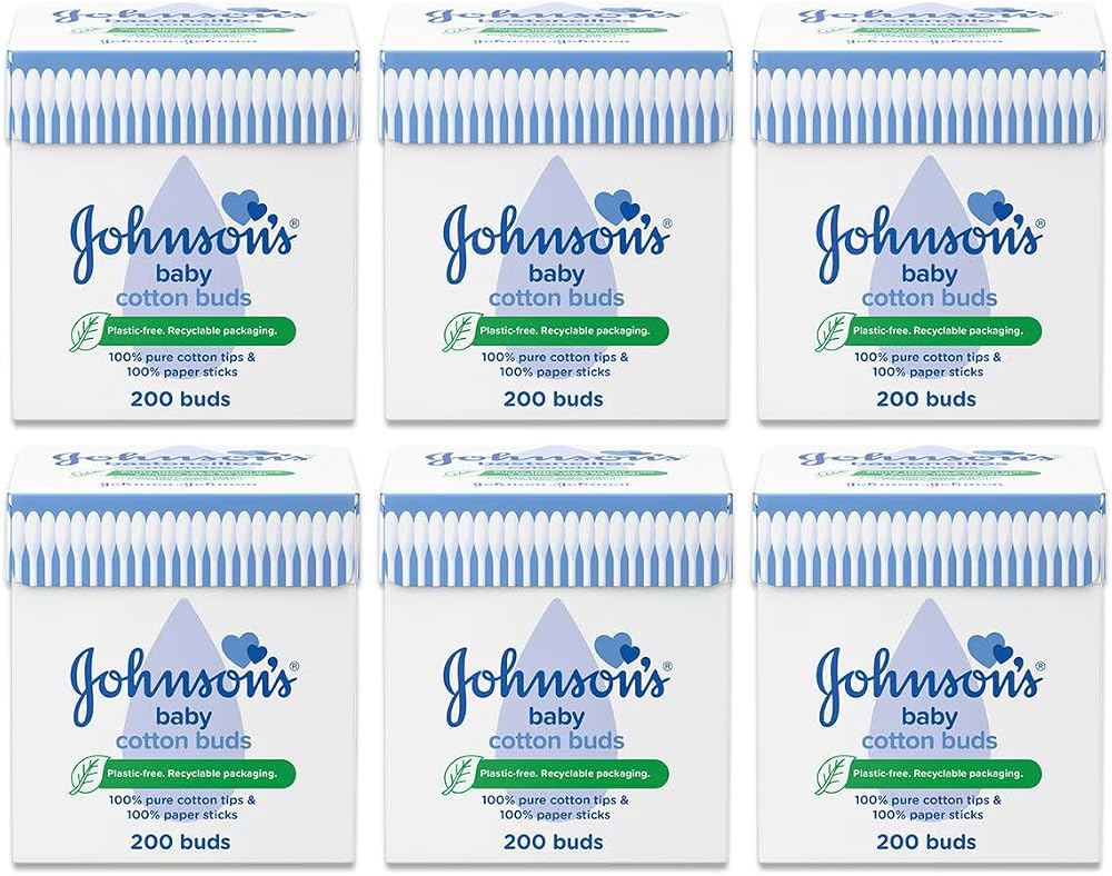 Johnson and Johnson Cotton Buds 200 Pack Six Pack