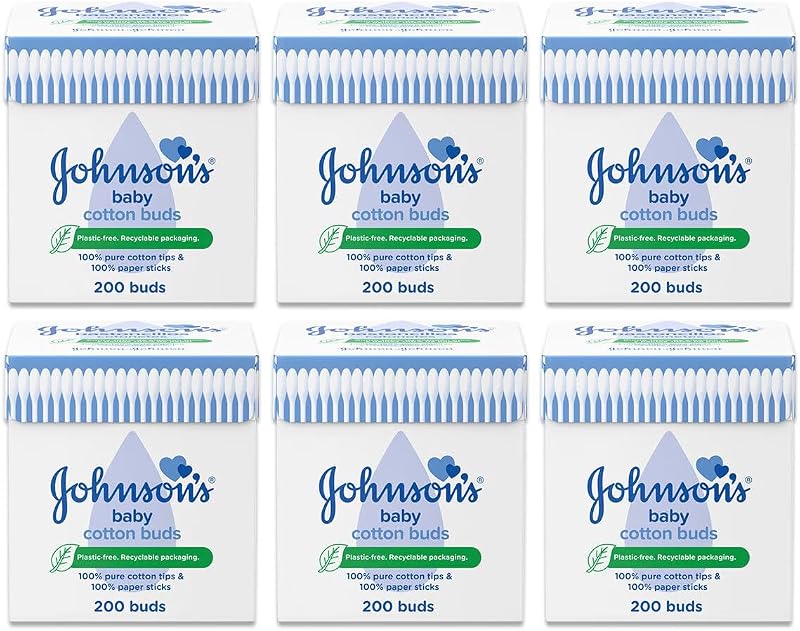 Johnson and Johnson Cotton Buds 200 Pack Six Pack