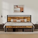 Z-hom Upgraded King Size Bed Frame, Heavy Duty