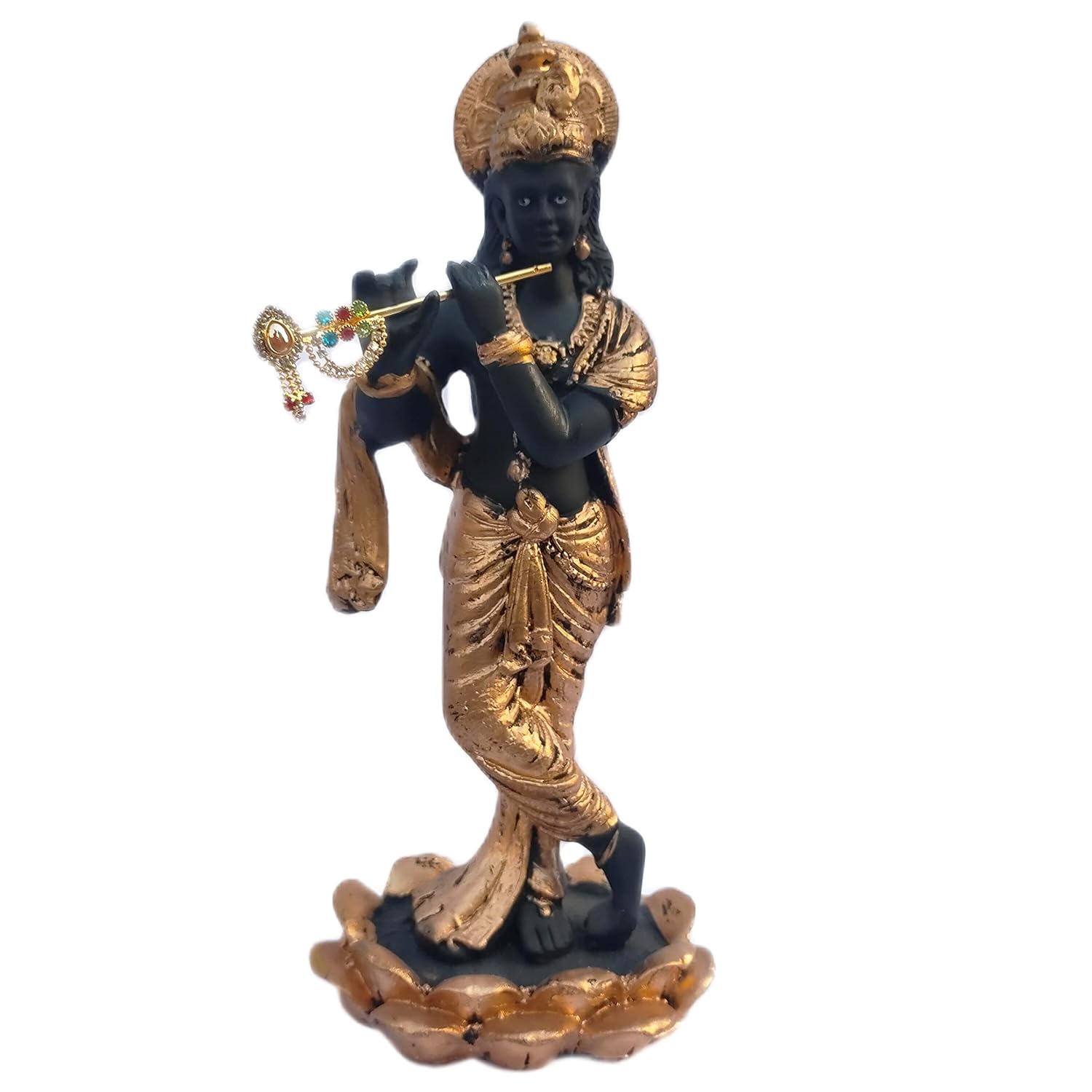 Buy KRISHNAGALLERY1 Polyresin Black Krishna Statue for Pooja Room 11