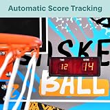 SereneLife Foldable Basketball Arcade Game with LED Scoreboard 203 cm view 4
