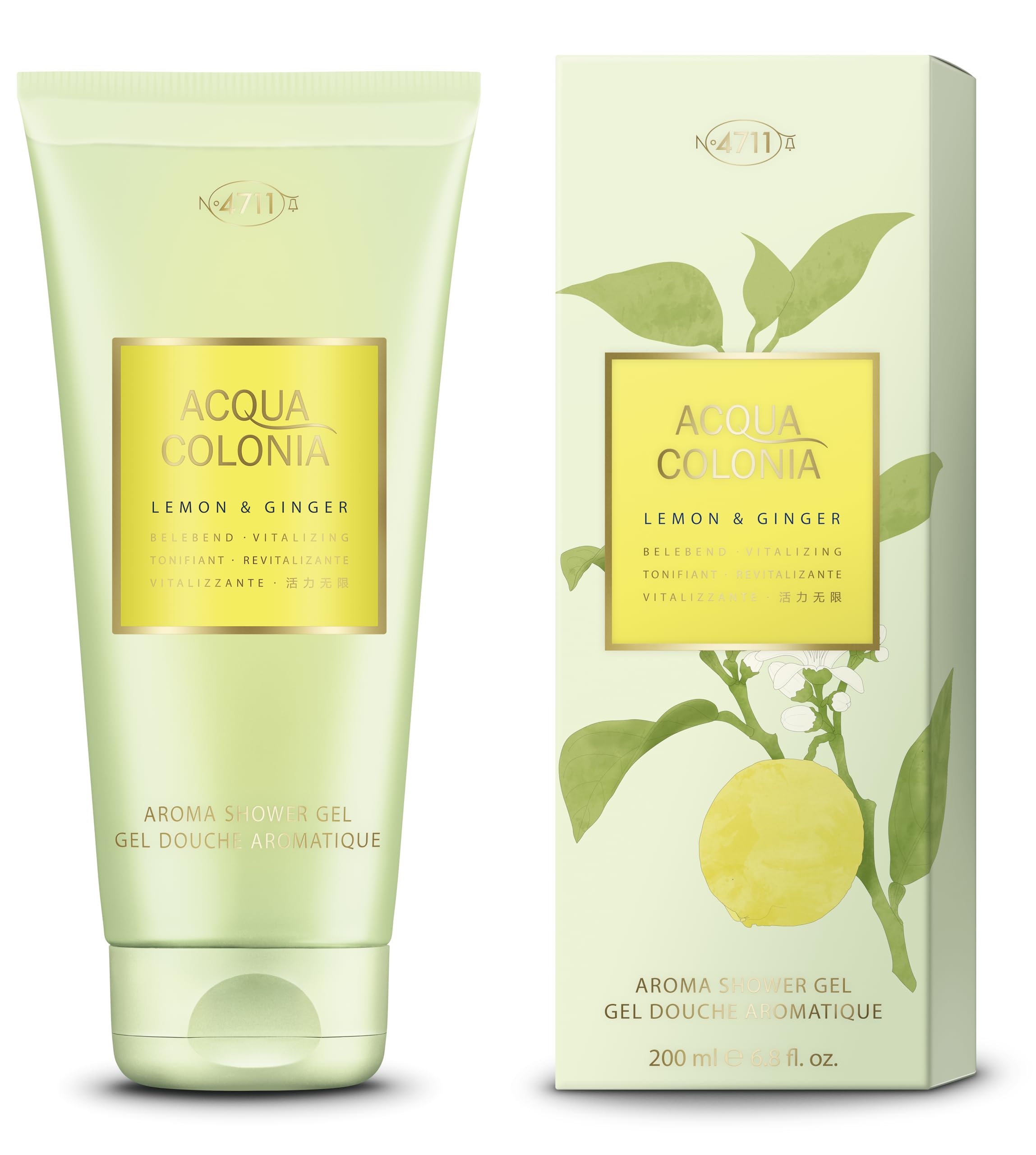 4711 Acqua Colonia Unisex Showergel, Lemon and Ginger 200 ml