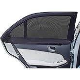 Car Window Shades, 2 Pack Breathable Mesh Car Side Back Window Sun Shades, Stretchy Window Screen for Baby Family Pet UV Protection, Window Covers Fit for Most(95%) of Cars - (Medium 39