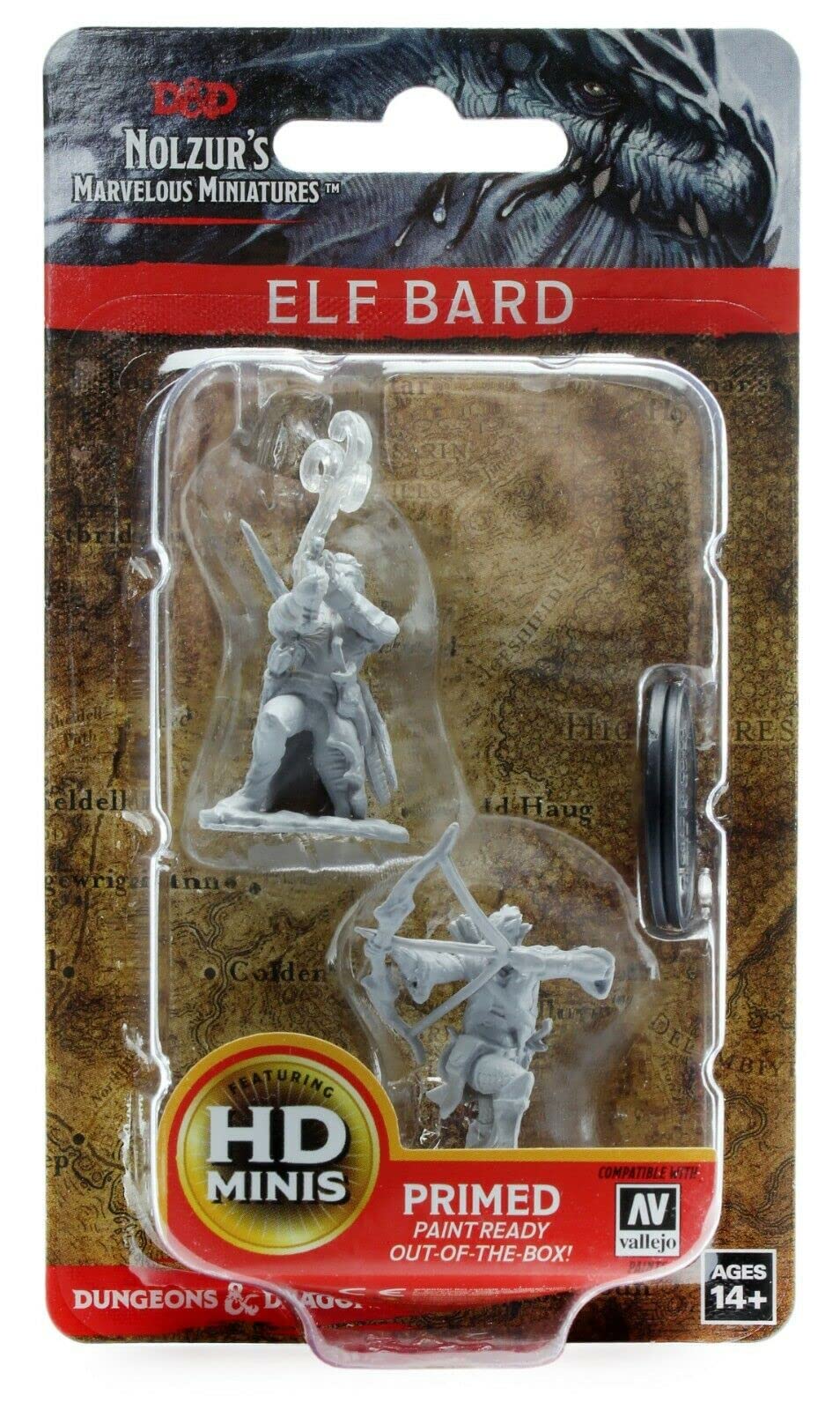 WizKids Nolzur's Marvelous Unpainted Minis: Elf Male Bard