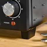 HOMCOM Mini Oven 21L Countertop Electric Grill Toaster 1400W Black view 8