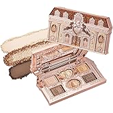 Flower Knows The Sweetie Bear Collection 6-Color Makeup Palette,Brown Eyeshadow Palette with 4 Matte + 2 Shimmer Shades,Blendable Smooth Cute Make Up,0.23 Oz(01 Buttery Croissant)