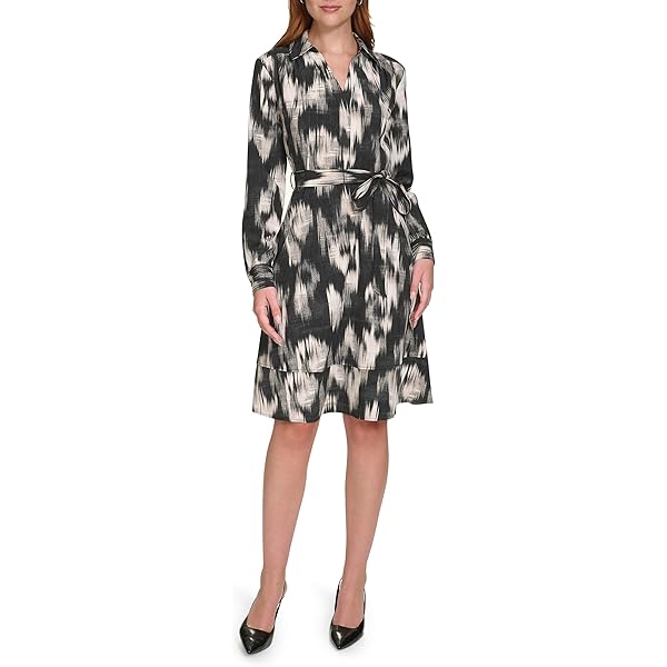 blue dress for baby girl Calvin Klein Collection Wool A Line Dress Black main image 1