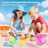 Dreamon Beach Sand Toys 14 PCS Bucket Spade Moulds Collapsible Bucket view 5