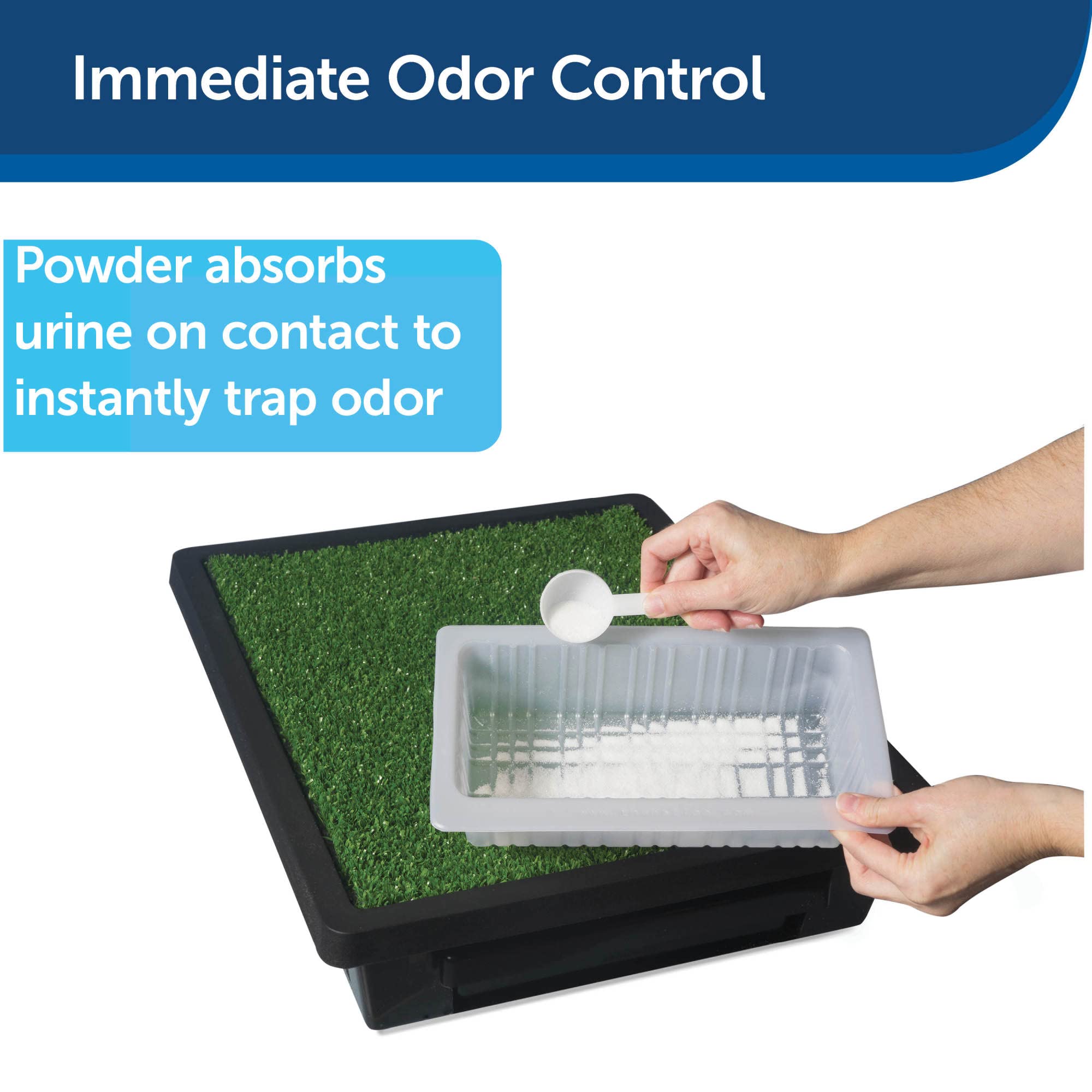 Pet Loo Pee-Pod with Sponge - 7-Pack - Indoor Toilet Tray for Pets - Urine Disposal