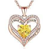 S925 Sterling Silver Necklace for Women, Wife Jewelry Rose Gold, Mom Birthday Valentines Mothers Day Gifts, Girlfriend Necklaces, Daughter Heart Jewel, Anniversary for Her