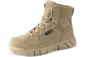 FREE SOLDIER Hiking Work Boots Women's Tactical Boots 6 Inches Lightweight Waterproof Military Boots Outdoors Desert Boots