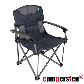 XXL Campingstuhl | EXTRA Starke Tragkraft | 180KG belastbar | Luxus Komfort Klappstuhl