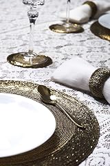 Penguin Home Handcrafted Glass Beaded Placemats Coasters Napkin Rings Set 12 view 4