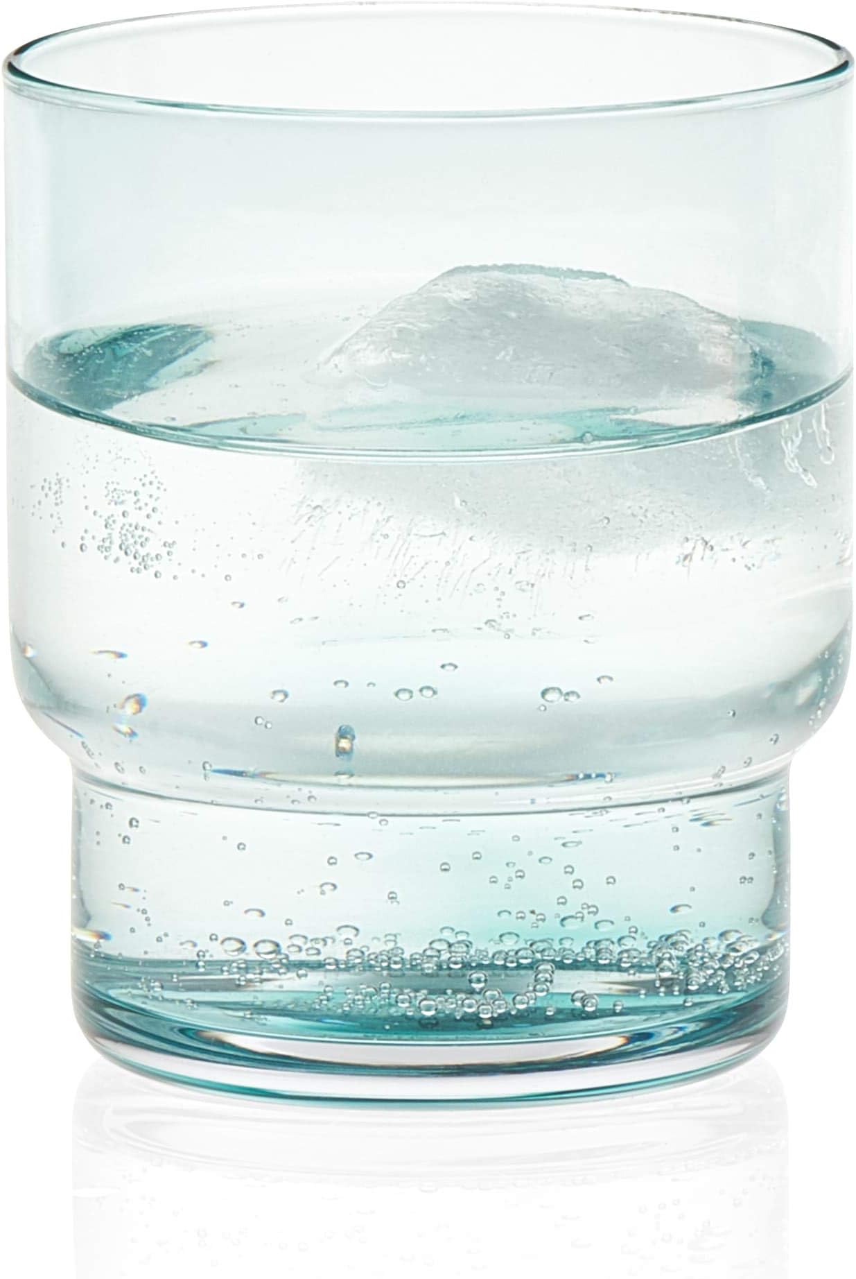 Libbey Haze Rocks Glasses Set, Artisanal Glassware Drinking Glasses Set of 6, Handcrafted, Dishwasher Safe Glasses for Casual Gatherings, Everyday Use