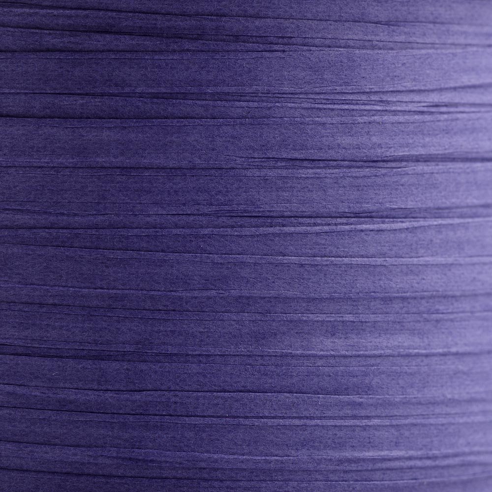 Italian Options Paper Raffia Ribbon 7mm x 100M - Purple