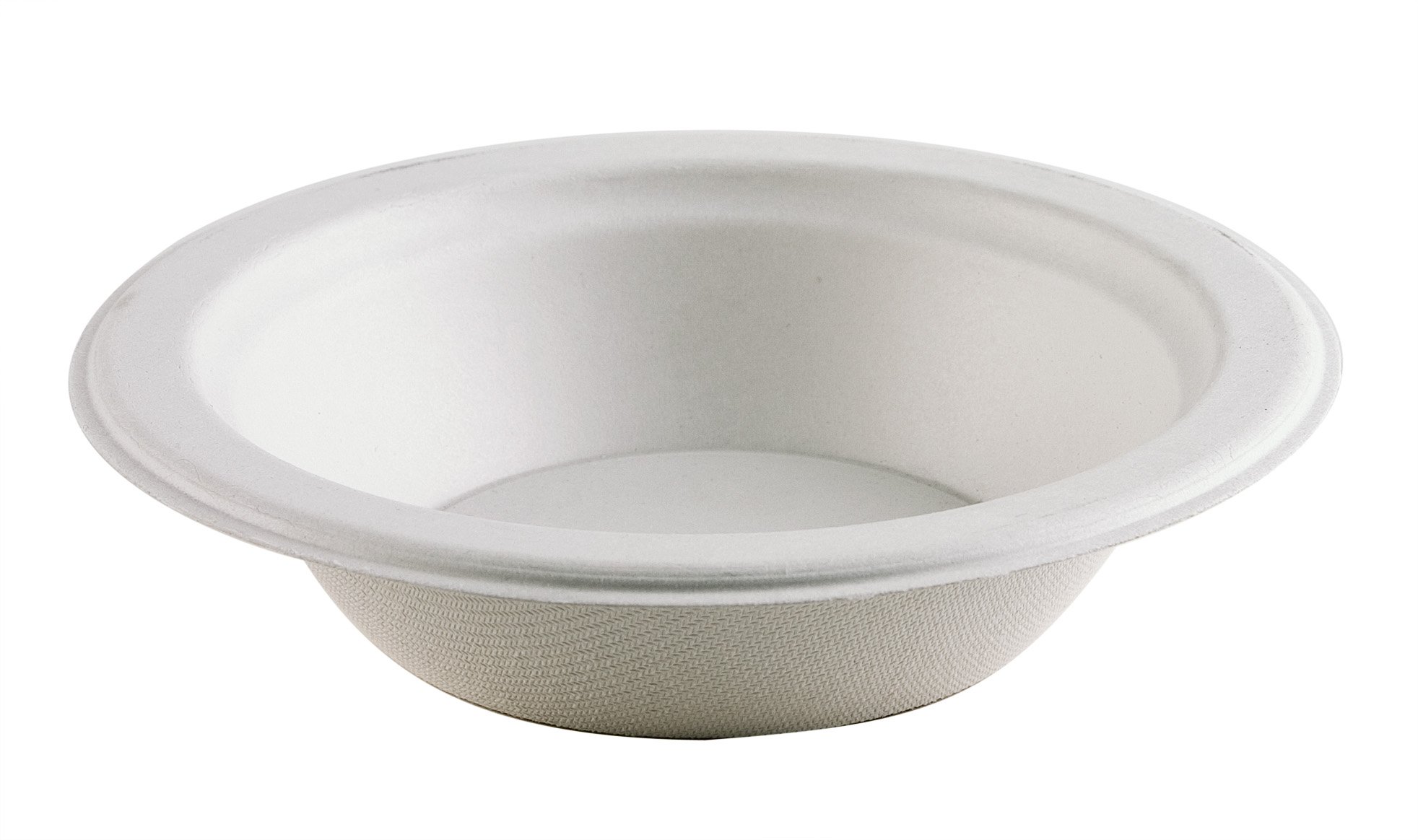Thali Outlet- 125 x Round 16oz Strong Paper Bowls Biodegradable Bagasse Disposable for Side Dessert Starter - 400ml