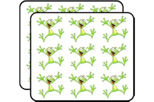 UNKNOWN DRAWNGreen Frog Jumping Vinyl Stickers 2" Each 18 Pack Stickers Durable and Waterproof for Laptops, Cars, Phones