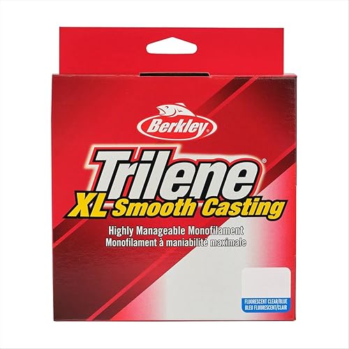 Berkley Trilene® XL®, Fluorescent Clear/Blue, 14lb | 6.3kg, 1000yd | 914m Monofilament Fishing Line, Suitable for Freshwater Environments