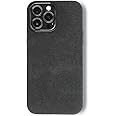 ALMA Alcantara Phone Case for iPhone 14 Series, Compatible with Magsafe Wireless Charging, Alcantara Full-Wrap Phone Case (iPhone14 Pro Max, Black)