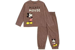 Disney Mickey Mouse T-Shirt and Jogger and Pants Outfit Set Toddler to Big Kid Sizes (2T - 10-12)