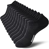 BUDERMMY Running Ankle Socks for Women Athletic Cotton Cushioned 5-6 Pairs Workout No Show Socks Women