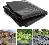 PALUDO 2 x 6M Extra Thick Black Heavy Duty Polyethylene Sheeting 0.3mm view 1