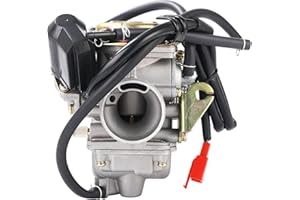 PowerMotor PD24J Carburetor for 4-Stroke GY6 125cc 150cc ATV Go Karts Scooter Mopeds QMJ/QMI157 QMJ/QMI152 - Manifold Intake Diameter 24mm PD24J Carb