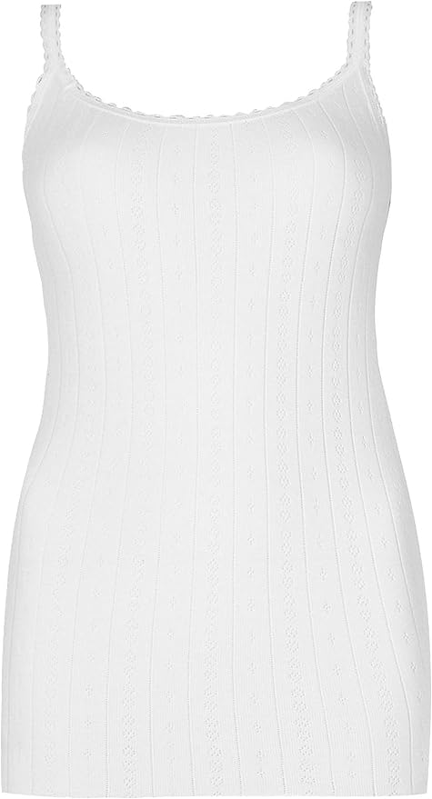 Odziez Buty I Dodatki M S Marks And Spencer Pointelle Thermal Ladies Cami Warm Vest Uk 6 22 Podkoszulki Makeupland Gr