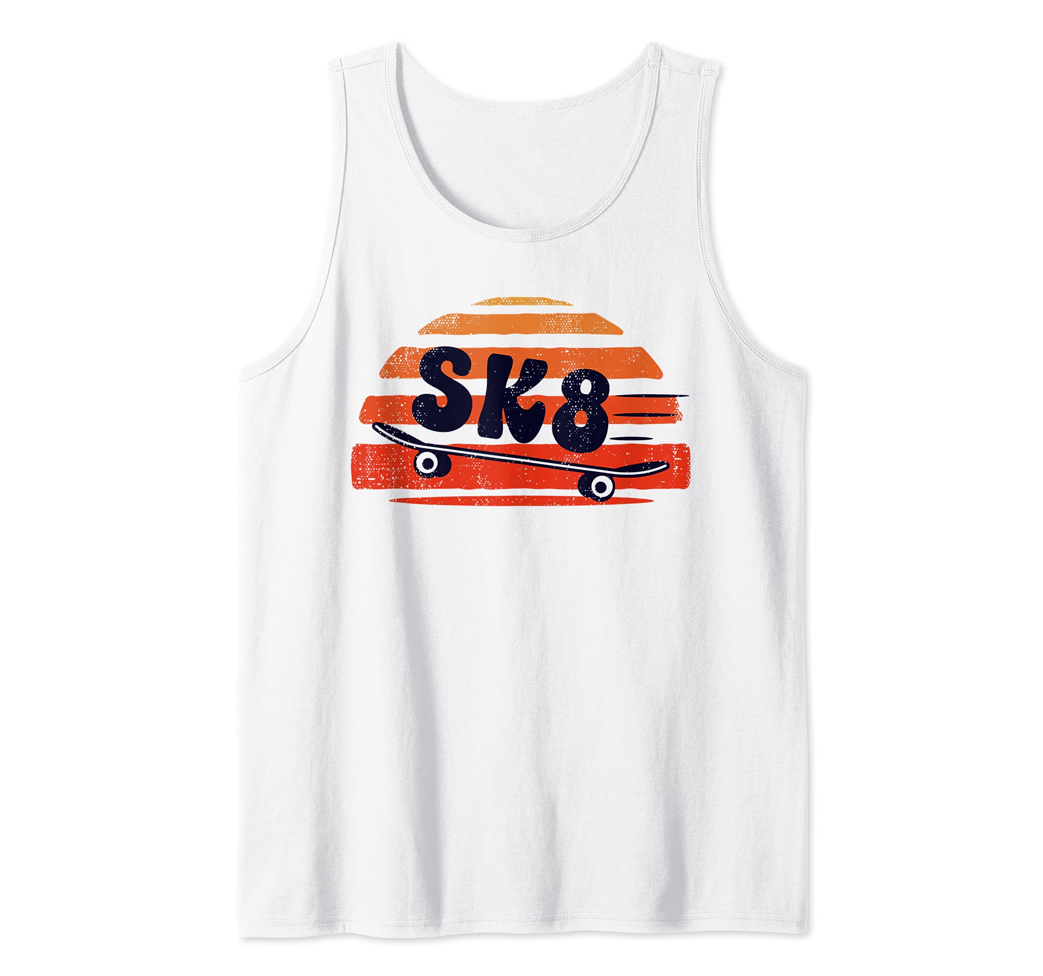 Skateboard Skate Retro Skateboarding Skateboarder Skater Tank Top