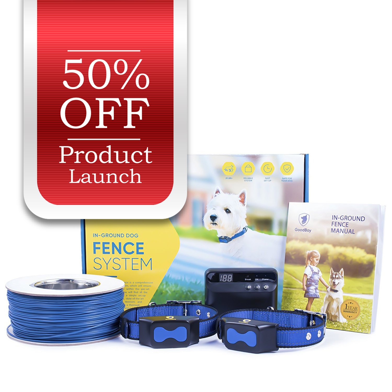 Amazoncom GoodBoy Electric In Ground Dog Fence Wireless