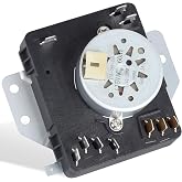 W10185992 Dryer Timer Compatible with Whirlpool, Maytag MEDC465HW0, WED5000DW2, MEDC465HW0, WPW10185992 Dryer Timer Replacement 418-095-20-B5, PS11749833, 115V 60Hz, OEM Quality, 2-Year Warranty