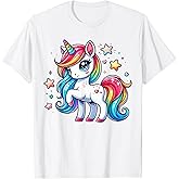 Unicorn for Girls Cute Rainbow Magical Unicorn T-Shirt