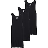 Jockey Men's Undershirt 100% Cotton Tall Man A-Shirt Tank - 3 Pack