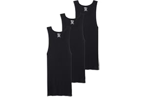 Jockey Men's Undershirt 100% Cotton Tall Man A-Shirt Tank - 3 Pack