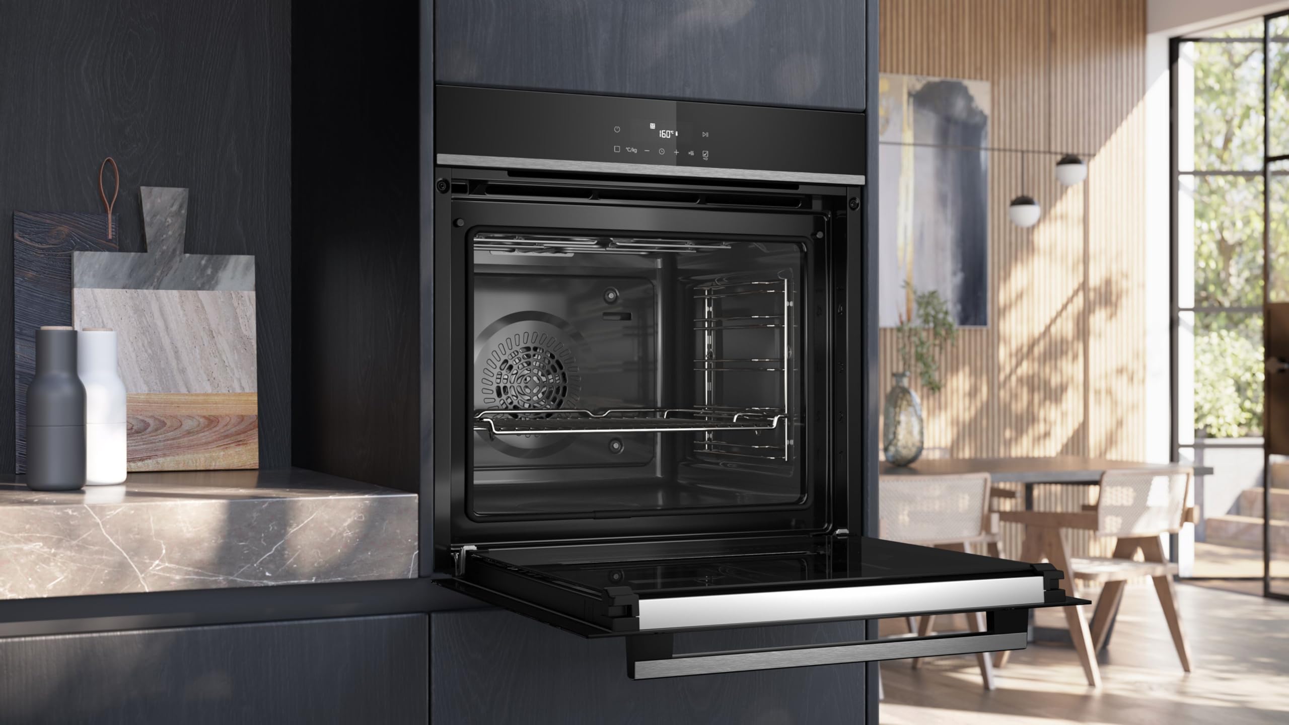Siemens HB572ABS3, Stiftung Warentest GUT (2,0)*, iQ300 Einbau-Backofen 60x60 cm, Air Fry, Pyrolyse Selbstreinigung, LED-Touchbedienung, 3D Heißluft, Schnellaufheizung, cookControl10 4
