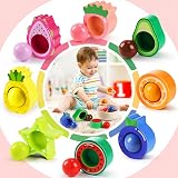 Seagoal Montessori Toys 1 Year Old Wooden Fruit Sorting Color Match 8 fruits view 6