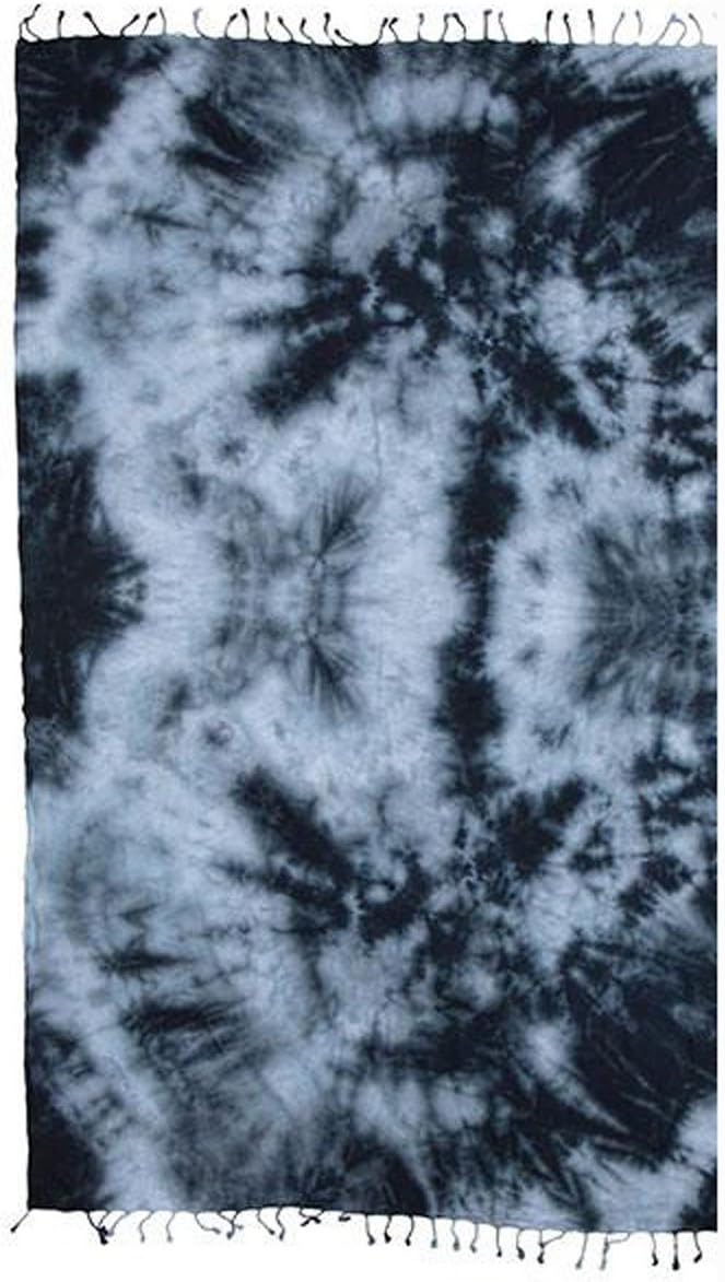 Sand Cloud Black Acid Wash Beach Towel Blanket Tapestry Wall Hanging - 100% Turkish Cotton by As Seen on Shark Tank