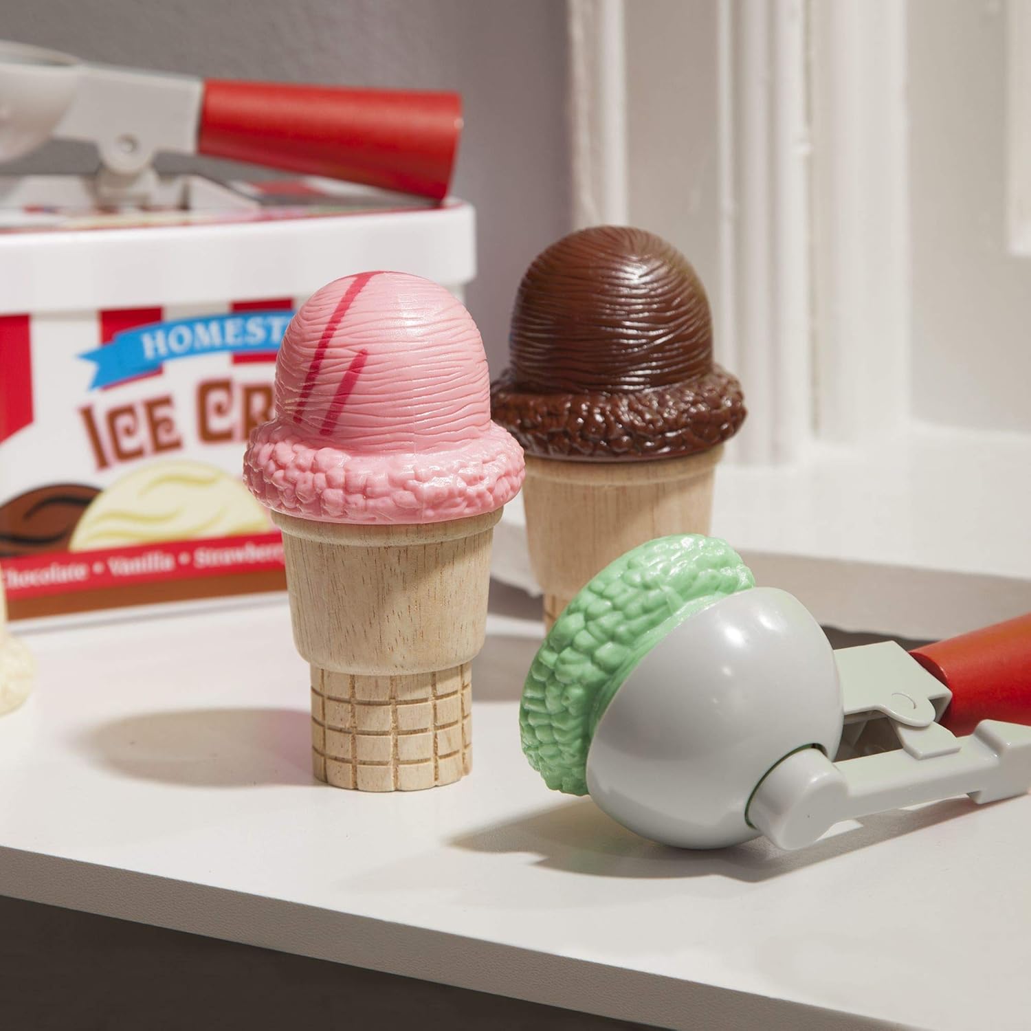 magnetic ice cream scoop toy