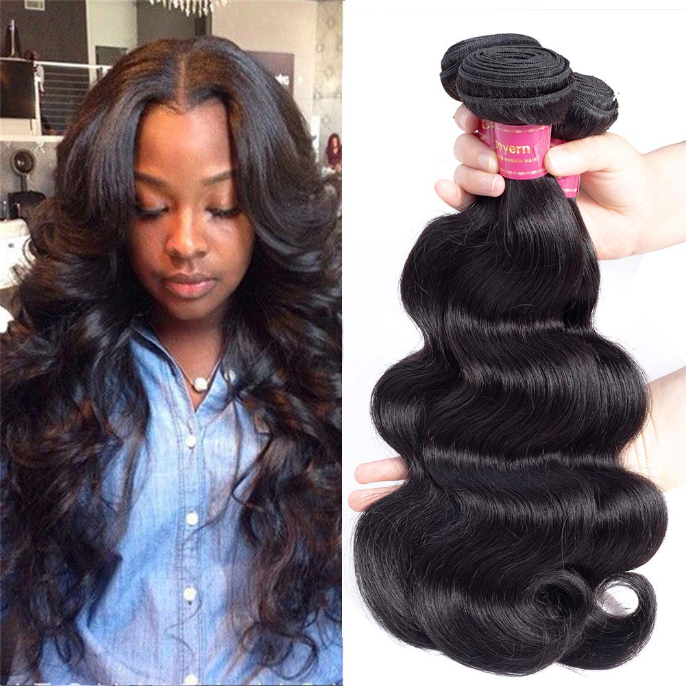 Amazon Com Geoyern Brazilian Body Wave 3 Bundles Virgin Hair