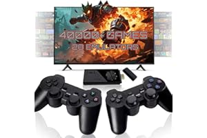 FYRUAIL Retro Gaming Console for TV with 2.4G Wireless Controllers, Retro Game Stick with 40,000+ Classic Games and 28 Built-in Emulators, Video Gaming Stick HDMI Output, Plug & Play
