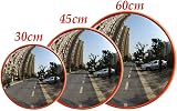 Royalswill Convex Road Safety Mirror 30cm 130 Degree Unbreakable Orange ABS view 6