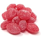 YANKEETRADERS Raspberry Hard Sanded Candy Drops, 40 Oz. Bulk Bag